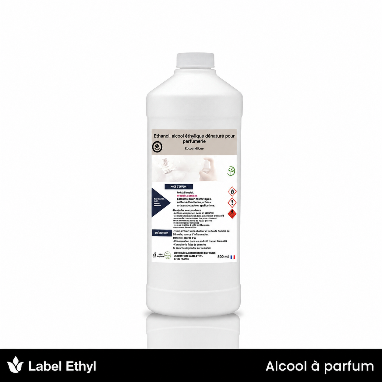 Alcool dénaturé 96 parfumerie Cosmenol - 500ml