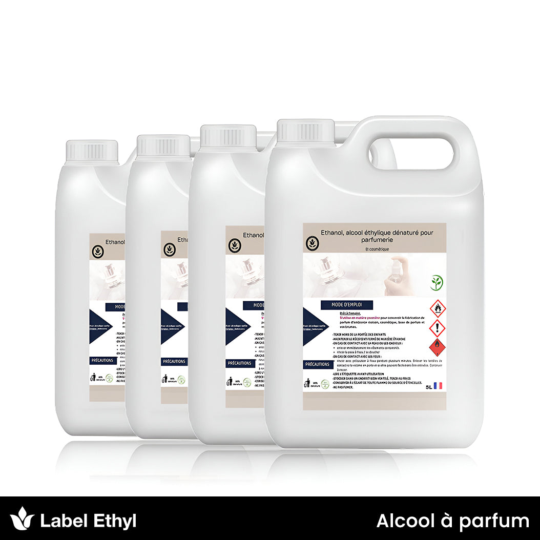 Alcool dénaturé 96 - Lot de 4 x 5L